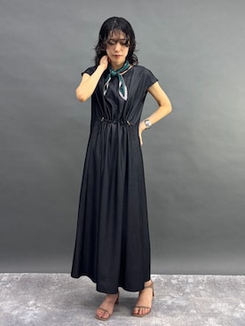 「アイテム（バンダナ/スカーフ）」を使った、NICOLE whiteさん（レディース・167cm）の夏コーディネート