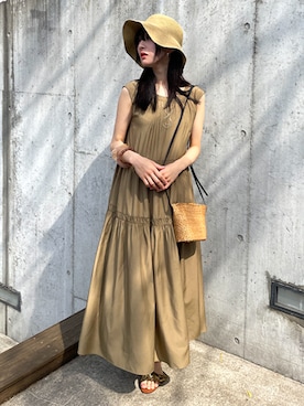 「ティアードワンピース」｜NICOLE whiteさん（レディース・162cm）の秋コーディネート