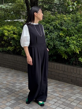 「NICOLE white（ニコルホワイト）のアイテム」を使った、NICOLE whiteさん（レディース・158cm）の春コーディネート