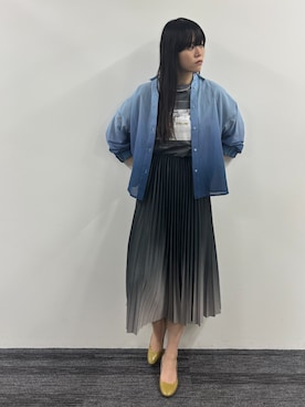 「NICOLE white（ニコルホワイト）のアイテム」を使った、NICOLE whiteさん（レディース・172cm）の春コーディネート