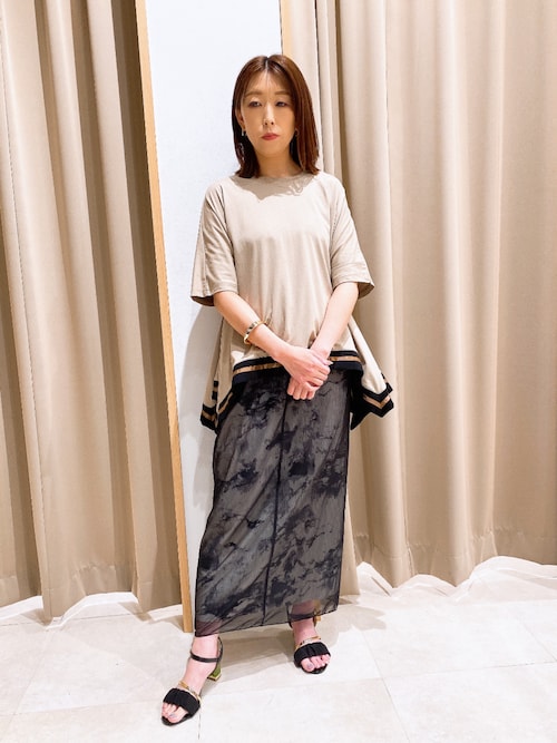 ハンカチヘムTシャツ（Tシャツ/カットソー）｜NICOLE white