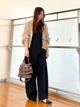 「NICOLE white（ニコルホワイト）のアイテム」を使った、NICOLE whiteさん（レディース・152cm）の春コーディネート