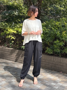 「NICOLE white（ニコルホワイト）のアイテム」を使った、NICOLE whiteさん（レディース・164cm）の春コーディネート