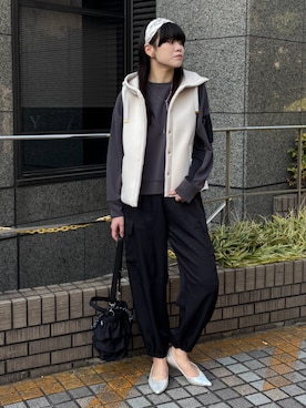 NICOLE whiteさん（レディース・172cm）の冬コーディネート