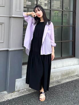 「ティアードワンピース」｜NICOLE whiteさん（レディース・162cm）の秋コーディネート