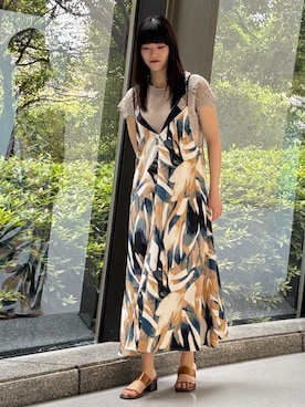 「アイテム（ワンピース/ドレス）」を使った、NICOLE whiteさん（レディース・172cm）の夏コーディネート