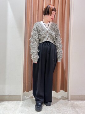 「NICOLE white（ニコルホワイト）のアイテム」を使った、NICOLE whiteさん（レディース・157cm）の春コーディネート