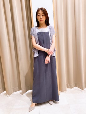 「シャギー」｜NICOLE whiteさん（レディース・152cm）の春コーディネート