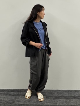 「NICOLE white（ニコルホワイト）のアイテム」を使った、NICOLE whiteさん（レディース・158cm）の春コーディネート