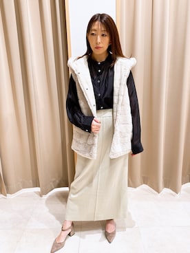 「ファーベスト」｜「アイテム（ブルゾン）」を使った、NICOLE whiteさん（レディース・152cm）の秋コーディネート