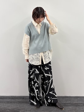 「NICOLE white（ニコルホワイト）のアイテム」を使った、NICOLE whiteさん（レディース・160cm）の春コーディネート