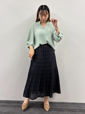 「NICOLE white（ニコルホワイト）のアイテム」を使った、NICOLE whiteさん（レディース・162cm）の春コーディネート