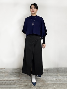 「アイテム（アンサンブル）」を使った、NICOLE whiteさん（レディース・172cm）の秋コーディネート