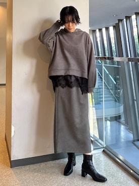 「セットアイテム」｜NICOLE whiteさん（レディース・167cm）の秋コーディネート