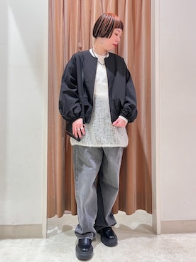 「NICOLE white（ニコルホワイト）のアイテム」を使った、NICOLE whiteさん（レディース・157cm）の春コーディネート