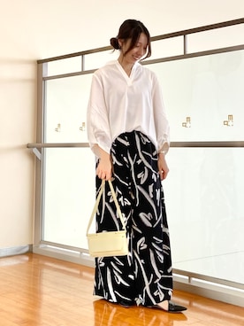 「NICOLE white（ニコルホワイト）のアイテム」を使った、NICOLE whiteさん（レディース・152cm）の春コーディネート