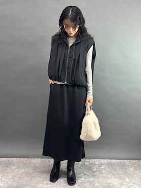 「セットアップ　着回し」｜NICOLE whiteさん（レディース・167cm）の秋コーディネート