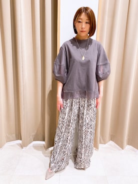 「NICOLE white（ニコルホワイト）のアイテム」を使った、NICOLE whiteさん（レディース・152cm）の春コーディネート