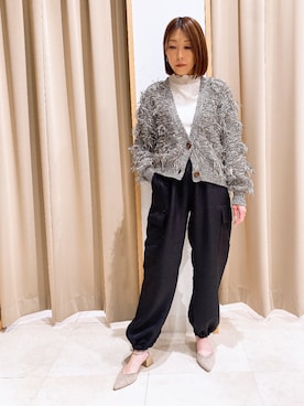 「NICOLE white（ニコルホワイト）のアイテム」を使った、NICOLE whiteさん（レディース・152cm）の春コーディネート