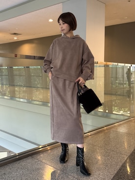 「セットアイテム」｜NICOLE whiteさん（レディース・160cm）の秋コーディネート