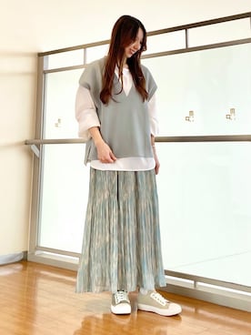 「NICOLE white（ニコルホワイト）のアイテム」を使った、NICOLE whiteさん（レディース・152cm）の春コーディネート