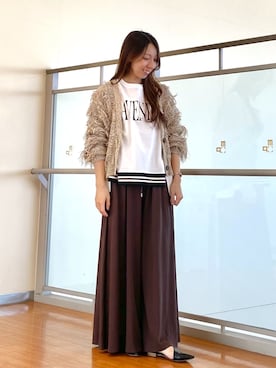 「NICOLE white（ニコルホワイト）のアイテム」を使った、NICOLE whiteさん（レディース・152cm）の春コーディネート