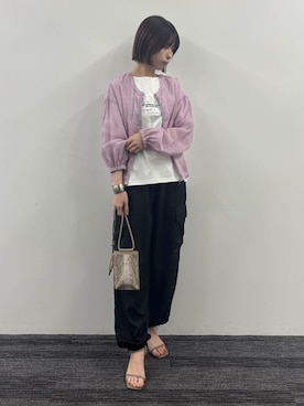 「NICOLE white（ニコルホワイト）のアイテム」を使った、NICOLE whiteさん（レディース・160cm）の春コーディネート