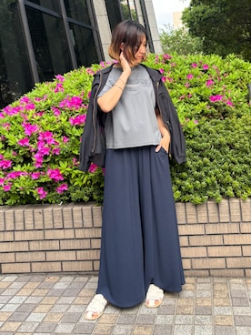 「NICOLE white（ニコルホワイト）のアイテム」を使った、NICOLE whiteさん（レディース・164cm）の春コーディネート