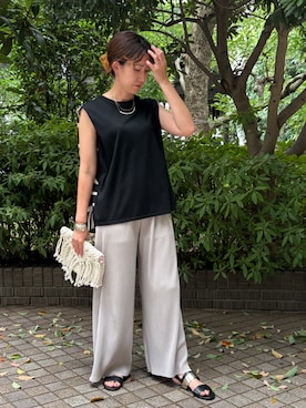 「セットアイテム」｜NICOLE whiteさん（レディース・164cm）の夏コーディネート