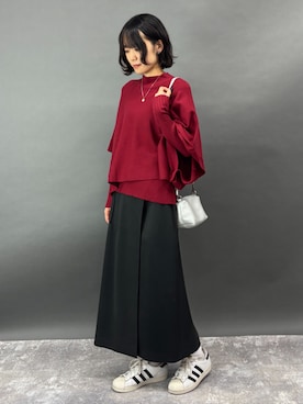 「アイテム（アンサンブル）」を使った、NICOLE whiteさん（レディース・152cm）の秋コーディネート