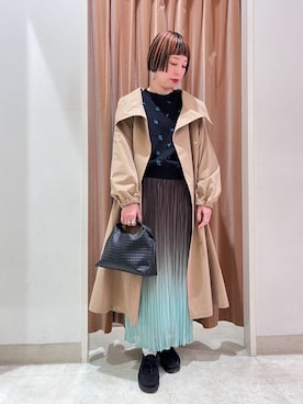 「NICOLE white（ニコルホワイト）のアイテム」を使った、NICOLE whiteさん（レディース・157cm）の春コーディネート