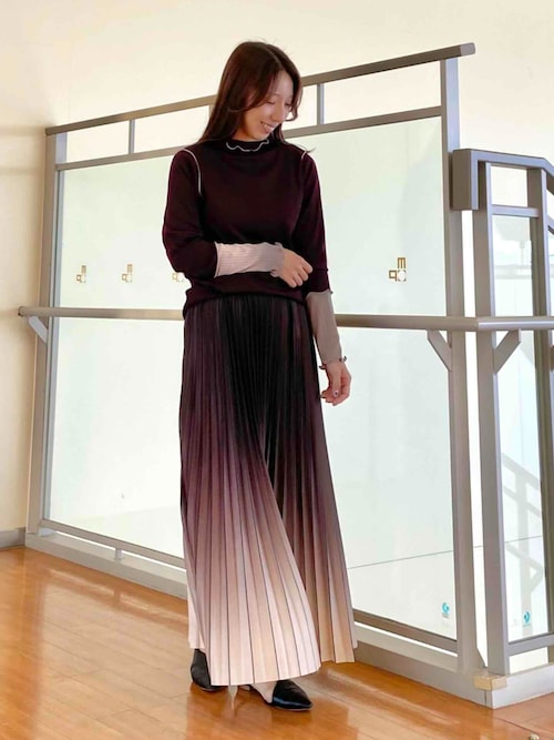 レア商品　Nike プリーツスカート グラデーション グラデーションプリーツスカート[品番：NICW0007204]｜NICOLE