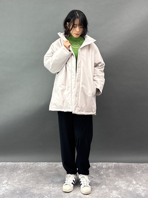 ファーライナー付きドロストダウンブルゾン（ダウンジャケット/コート