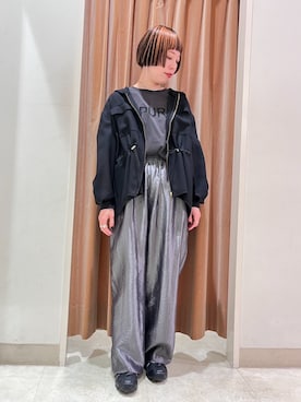 「NICOLE white（ニコルホワイト）のアイテム」を使った、NICOLE whiteさん（レディース・157cm）の春コーディネート