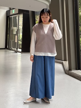 「NICOLE white（ニコルホワイト）のアイテム」を使った、NICOLE whiteさん（レディース・162cm）の春コーディネート