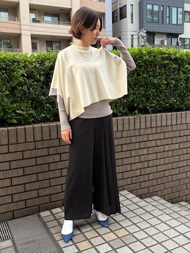 「アイテム（アンサンブル）」を使った、NICOLE whiteさん（レディース・152cm）の冬コーディネート