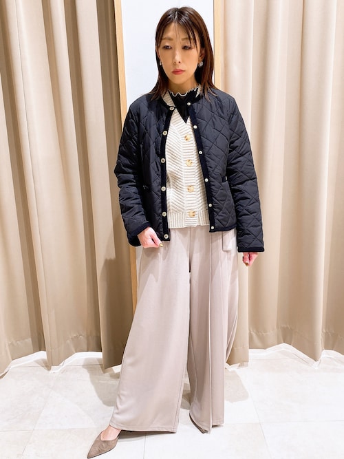 セール】キルティングジャケット（ノーカラージャケット）｜NICOLE