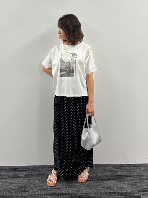 フォトプリントTEE(Tシャツ/カットソー)|NICOLE white フォトプリントTEE(Tシャツ/カットソー)|NICOLE white