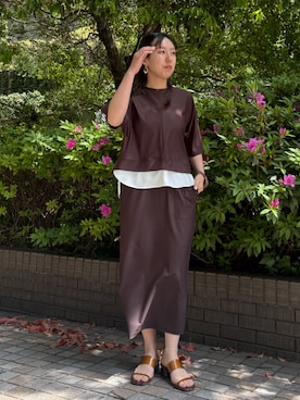 「NICOLE white（ニコルホワイト）のアイテム」を使った、NICOLE whiteさん（レディース・162cm）の春コーディネート