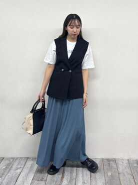 「大人ファッション」｜NICOLE whiteさん（レディース・162cm）の春コーディネート