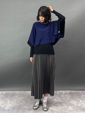 「アイテム（アンサンブル）」を使った、NICOLE whiteさん（レディース・167cm）の秋コーディネート