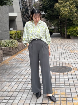 「NICOLE white（ニコルホワイト）のアイテム」を使った、NICOLE whiteさん（レディース・162cm）の春コーディネート