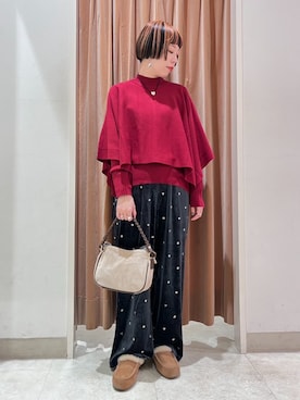 「アイテム（アンサンブル）」を使った、NICOLE whiteさん（レディース・157cm）の秋コーディネート