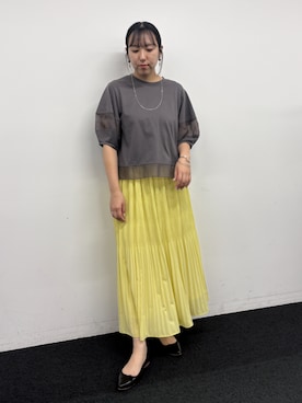 「NICOLE white（ニコルホワイト）のアイテム」を使った、NICOLE whiteさん（レディース・162cm）の春コーディネート