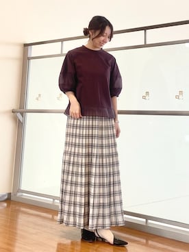 「NICOLE white（ニコルホワイト）のアイテム」を使った、NICOLE whiteさん（レディース・152cm）の春コーディネート