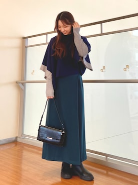 「アイテム（アンサンブル）」を使った、NICOLE whiteさん（レディース・152cm）の秋コーディネート