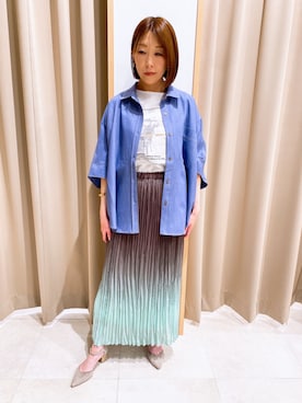 「NICOLE white（ニコルホワイト）のアイテム」を使った、NICOLE whiteさん（レディース・152cm）の春コーディネート