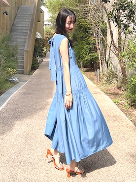 「ティアードワンピース」｜NICOLE whiteさん（レディース・162cm）の秋コーディネート