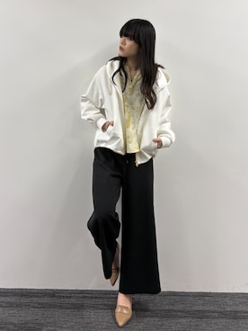 「NICOLE white（ニコルホワイト）のアイテム」を使った、NICOLE whiteさん（レディース・172cm）の春コーディネート