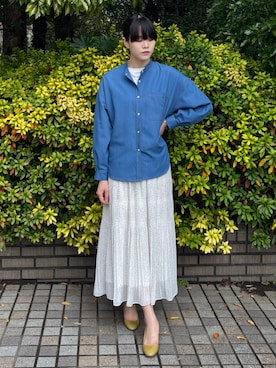 「NICOLE white（ニコルホワイト）のアイテム」を使った、NICOLE whiteさん（レディース・172cm）の春コーディネート